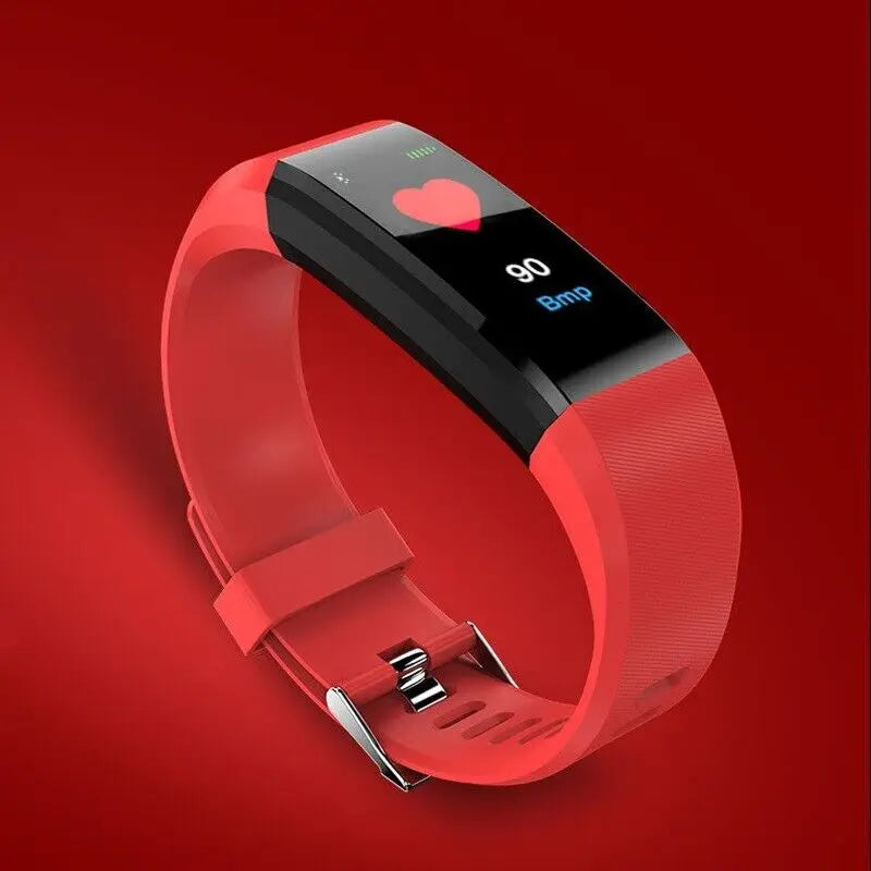115plus Bluetooth 4.0 Intelligent Sports Bracelet Smartwatch for iOS Android Sport Fitness Tracker Kids Touch Wristband Watch