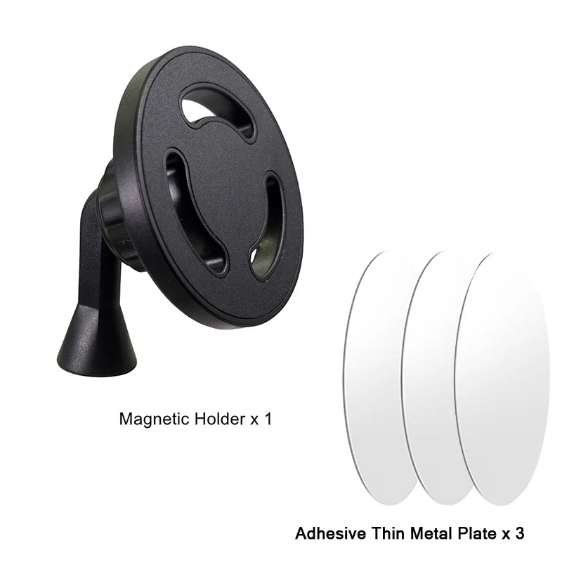 360 Rotatable Magnetic Tripod Phone Adapter With 1/4"-20 Hole For iPhone 17 16 15 Samsung Xiaomi Selfie Stick Tripod Accessories